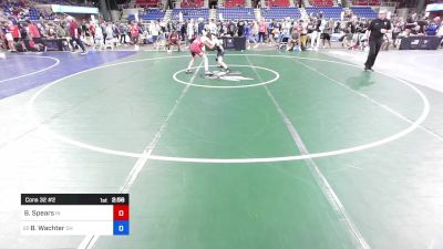 100 lbs Cons 32 #2 - Bricen Spears, IN vs Bennett Wachter, OH