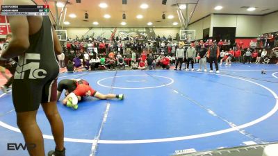 126 lbs Quarterfinal - Luis Flores, Kiefer High School vs Logan Kerr, Coweta