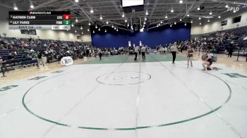 114 lbs Cons. Round 3 - Hayden Clem, Stonewall Jackson High School vs Lily Faris, Powhatan
