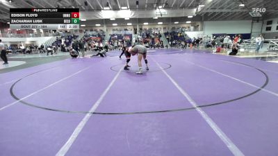 184 lbs Semifinal - Edison Floyd, Unattached Missouri vs Zachariah Lusk, Benedictine College