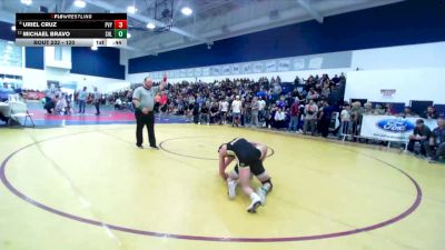 120 lbs Cons. Round 2 - Uriel Cruz, Paloma Valley vs Michael Bravo, Shadow Hills