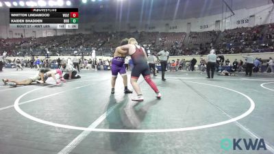 Quarterfinal - Whitton Lindamood, Weatherford Youth Wrestling vs Kaiden Shadden, Bristow Elementary Wrestling Club