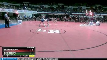 126 lbs 2nd Wrestleback (8 Team) - Anthony Depaul, St. Augustine Prep vs Evan Boblits, St. Mary`s Ryken