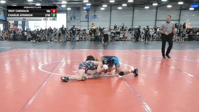 92 lbs Round 3 (12pm Friday) - Charlie Atkinson, CTWHALE vs Troy Carizalis, Team Ohio