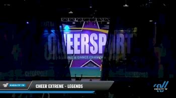 Cheer Extreme - Legends [2021 L4 - U17 Day 2] 2021 CHEERSPORT National Cheerleading Championship