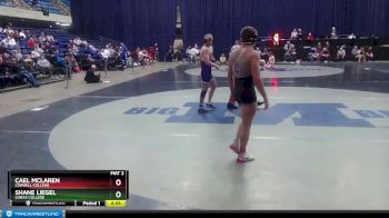 184 lbs Quarterfinal - Shane Liegel, Loras College vs Cael Mclaren, Cornell College