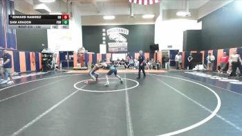 132 lbs Cons. Round 5 - Edward Ramirez, Rancho Mirage vs Sam Aragon, Poway
