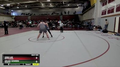 285 lbs Cons. Semi - Josh Lee, Red Mountain vs Krush Sowers, Pinnacle