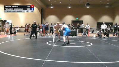 190 lbs Semis - Nolan Savage, Steller Trained vs Braeden Simoneaux, BRTC