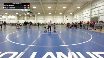 56 lbs Round Of 32 - Izaac Methot, Methuen vs Atlas Selearis, Amity