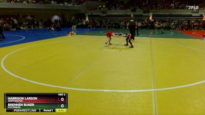 68 lbs Cons. Semi - Harrison Larson, Worthington vs Brennen Buker, Hutchinson