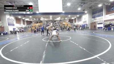 113 lbs Cons. Round 4 - Phoenix Cruz, La Mirada vs Enrique Flores, Norwalk