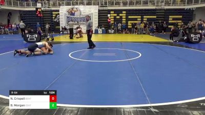 215 lbs R-64 - Nathan Crispell, Benton vs Brenan Morgan, Central Valley