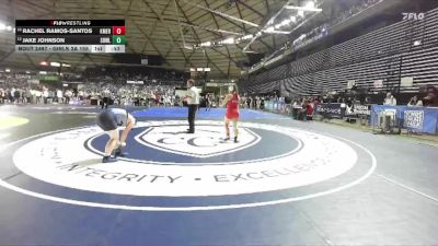 Girls 3A 155 lbs Cons. Round 2 - Rachel Ramos-Santos, Kent Meridian (Girls) vs Jake Johnson, Sedro-Woolley (Girls)