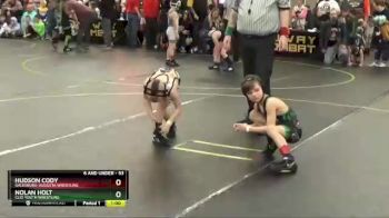 53 lbs 7th Place Match - Nolan Holt, Clio Youth Wrestling vs Hudson Cody, Galesburg-Augusta Wrestling