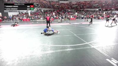 65 lbs Cons. Round 4 - Lucia Orozco, LAW vs Kennedi Muniz, Watertown Wrestling Club