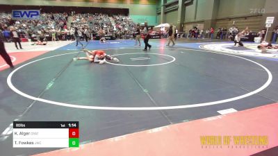 80 lbs Round Of 16 - Kyler Alger, Crater Mat Club vs Trey Fowkes, JWC