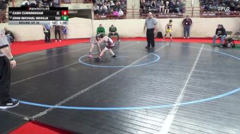 70_B lbs Round Of 32 - Cash Cunningham, St. Marys vs John Michael Neville, Tussey Mountain