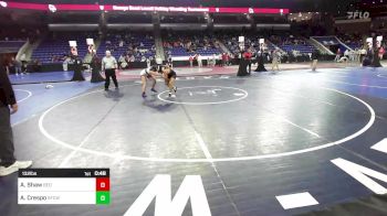 132 lbs Quarterfinal - Audrey Shaw, Bedford vs Amya Crespo, Springfield Central (W)