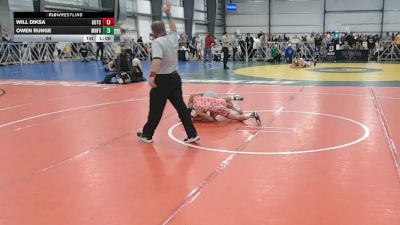 84 lbs Round 3 - 12:00pm Friday - Owen Runge, Minnesota Funky Singlets vs Will Diksa, Gotcha