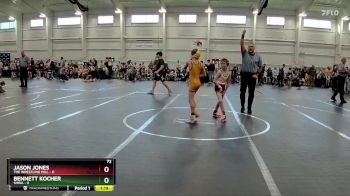 72 lbs Round 1 (10 Team) - Jason Jones, The Wrestling Mill vs Bennett Kocher, SHWA