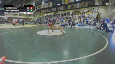 165 lbs Cons. Round 7 - Treyton Sheets, Frontier vs James Holiday, Esperanza