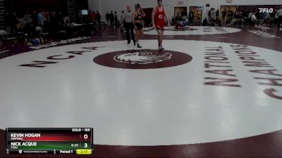 165 lbs Cons. Round 1 - Nick Acque, TCNJ vs Kevin Hogan, Central