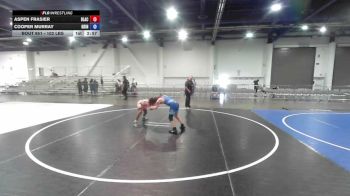 102 lbs 2nd Place - Aspen Frasier, Black Hills Academy vs Cooper Murray, Grindhouse WC