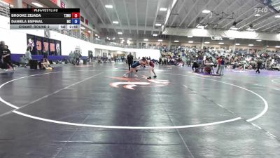 124 lbs Champ. Round 2 - Brooke Zejada, Texas Woman`s University vs Daniela Espinal, Montreat