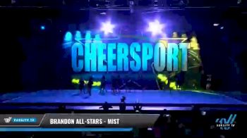 Brandon All-Stars - Mist [2021 L4.2 Senior - Small Day 1] 2021 CHEERSPORT National Cheerleading Championship