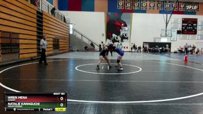 120 lbs Cons. Semi - Natalie Kawaguchi, Mountainside vs Wren Mena, Sunset