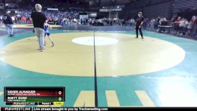 49 lbs Semifinal - Xavier Almaguer, Victory Wrestling-Central WA vs Rhett Shaw, Toro World Club