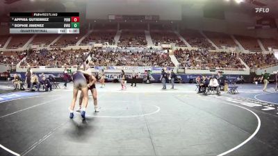 120-D1 Quarterfinal - Apphia Gutierrez, Perry vs Sophie Jimenez, Desert Vista High School