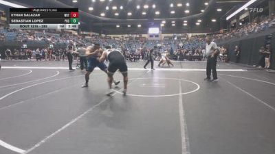 285 lbs Champ. Round 2 - Ethan Salazar, Wayland Baptist (Texas) vs Sebastian Lopez, Pratt Community College