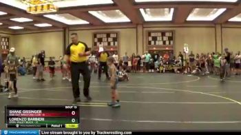 46 lbs Round 5 (6 Team) - Lorenzo Barbieri, Steel Valley Black vs Shane Gissinger, Ride Out Wrestling Club