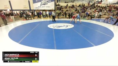 157 lbs Prelim - Benny Butler, Harper College vs Jack Barracca, North Central College