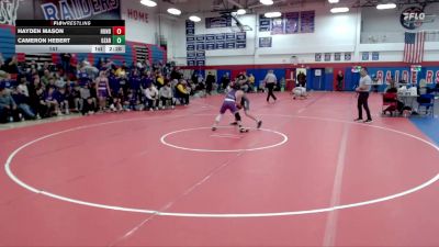 141 lbs Finals (2 Team) - Cameron Hebert, University Of The Ozarks vs Hayden Mason, Huntingdon