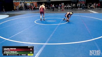 152 lbs Cons. Round 1 - Atigun Pensley, Mt. Edgecumbe High School vs Julian Trefon, Bristol Bay