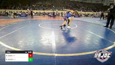 70 lbs Consi Of 4 - Kataleena Cater, HBT Grapplers vs Ryder Smith, HBT Grapplers