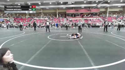 52 lbs Semifinal - Hudson Mitchell, Wichita Wrestling Club vs Teagan Stearns, Ridge