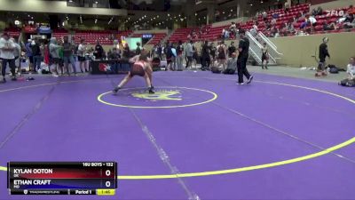 132 lbs Cons. Round 7 - Kylan Ooton, OK vs Ethan Craft, MO