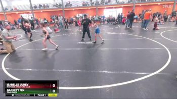 65 lbs Round 2 - Isabelle Ulrey, Maverick Wrestling Club vs Barrett Nix, Team Tiger