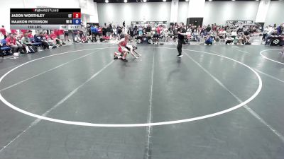 150 lbs Jason Worthley, Utah vs Haakon Peterson, Wisconsin Red