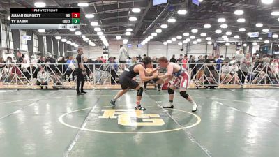 220 lbs Rr Rnd 2 - Julian Burgett, Indiana Outlaws Black - HSB vs Ty Sabin, Ground Up USA (RED) - HSB