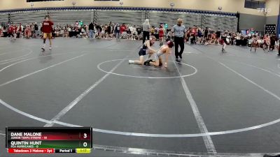 84 lbs Round 2 (8 Team) - Quintin Hunt, FCA Hurricanes vs Dane Malone, Junior Terps Xtreme