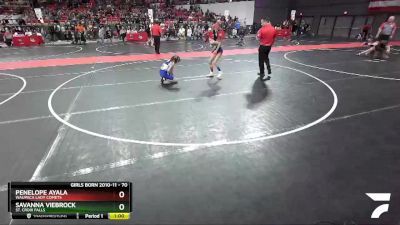 70 lbs Round 5 - Savanna Viebrock, St. Croix Falls vs Penelope Ayala, Waupaca Lady Comets