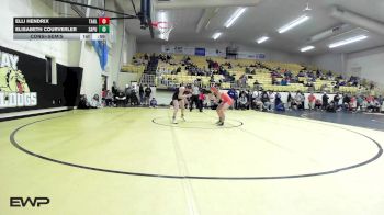 120 lbs Consolation - Elli Hendrix, Tahlequah Girls HS vs Elisabeth Courverler, Sapulpa HS Girls