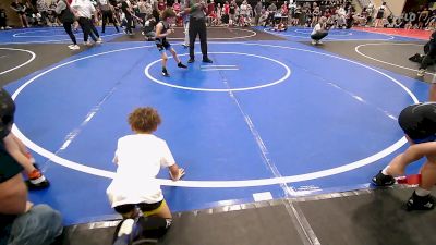 52 lbs Quarterfinal - Teagan Eichhorn, Vinita Kids Wrestling vs Tayvin Francis, Bartlesville Wrestling Club