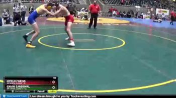 152 lbs Round 1 (4 Team) - Gavin Sandoval, 5A Crook County vs Hyrum Weiss, 5A North Eugene