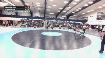 125 lbs 1st Place Match - Malik Asfour, Eastern University vs Ethan Liptzin, Delaware Valley